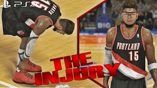 NBA 2K14 PS4 MyCAREER  The INJURY  Getting Buckets While INJURED Vs Knicks [upl. by Ahsan]