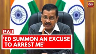 Arvind Kejriwal Arrest News LIVE Kejriwal Speaks On ED Summons Ahead Of 2024 Polls  India Today [upl. by Onin]