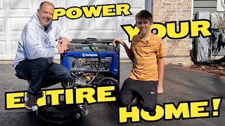 Power Your Entire Home  Westinghouse 9500DF Portable Generator Review amp How To [upl. by Alaekim439]