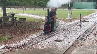 Vertical boiler steam engine test run on September 14 2024 [upl. by Bohner]