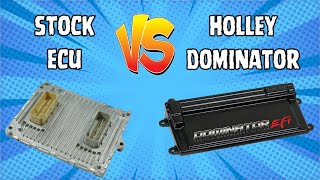 Stock ECU Vs Holley Dominator Dyno Showdown Which Reigns Supreme [upl. by Yreffoeg]