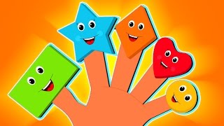 Shapes dedo familia  Cartoon para los niños  Video educativo  la poesía infantil  Finger Family [upl. by Anatnahs329]