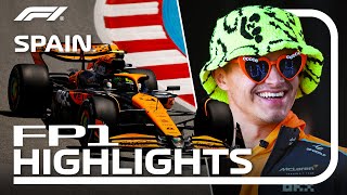 FP1 Highlights  2024 Spanish Grand Prix [upl. by Ennoval]