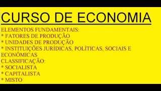 Sistemas econômicos Socialista Capitalista Misto Fatores unidades produção Trabalho capital terra [upl. by Mehelhteb560]