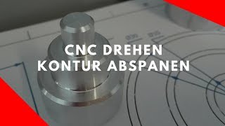 CNC Drehen Tutorial  Sinumerik Siemens 808d  Kontur und Abspanzyklus [upl. by Lamek]