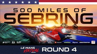 LIVE 500 Miles of Sebring  Le Mans Virtual Series 2022 [upl. by Panter]