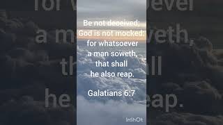 Galatians 67 biblechapter scriptureinspiration godblessyou GodsWord [upl. by Elrebmik]