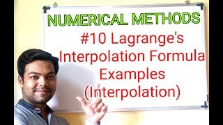 10 Lagranges Interpolation Method In HindiInterpolationMaths 4GTU [upl. by Irroc]