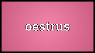 Oestrus Meaning [upl. by Byrom190]