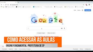 Como acessar o GOOGLE CLASSROOM SME SP edusmeprefeituraspgovbr [upl. by Kurtz]