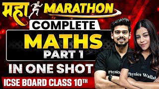 Complete 𝐌𝐀𝐓𝐇𝐒 PART1 in One Shot  Most Important PYQs amp Concepts  ICSE Boards  Class 10th [upl. by Hnirt962]