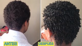 Como Definir Rizos en Cabello Afro Corto Rizos Perfectos  Luisannacf [upl. by Sanburn158]