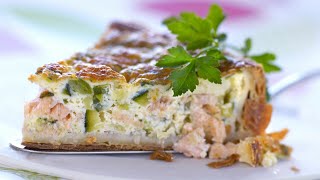 Recette  Quiche saumon courgette [upl. by Elly]