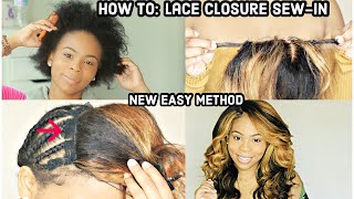 New Method Lace Closure Sewin Weave  10 Minute Sewin [upl. by Filberto727]