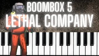 Boombox Song 5 Synth TUTORIAL  Lethal Company [upl. by Adoc]