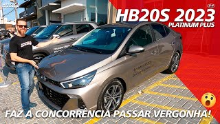 Novo HB20s Platinum Plus 2023 Faz a Concorrência Passar Vergonha [upl. by Joyann244]