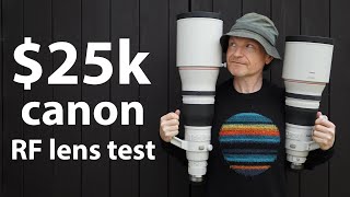 25k LENS test Canon RF 400mm f28 and RF 600mm f4 REVIEW [upl. by Irrep]