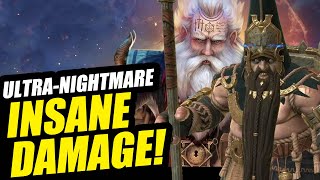 WIX amp GEO INSANE DAMAGE Slow CLAN BOSS BUILD UltraNightmare  RAID Shadow Legends [upl. by Aeneg]