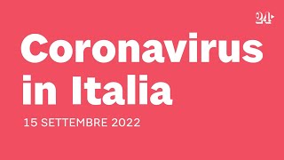 Coronavirus bollettino del 15 settembre 2022 [upl. by Kcirdneked]