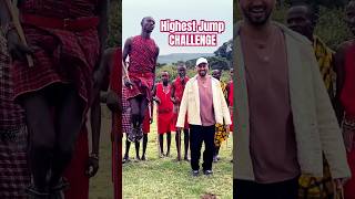 Maasai Tribe highest jump tribe maasaimara wildlifeadventure ytshorts captureweekend youtube [upl. by Notrub]