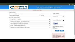 Exim Bank Admit Card 2024 Released Download Your Management Trainee Call Letter Now [upl. by Lashonda]