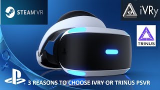 Trinus psvr vs IVRY  Which is the best to play games at pc with PSVR  English version 2022 updated [upl. by Nyliram]