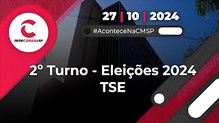 2º TURNO Eleições 2024  Acompanhe ao vivo a transmissão do Tribunal Superior Eleitoral  27102024 [upl. by Dorolice]