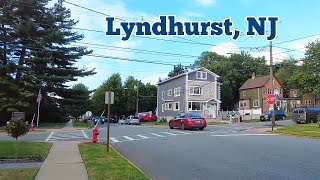 Walk tour in Lyndhurst New Jersey USA  Some of the streets from the high school to Greenway 1 [upl. by Annohsal]