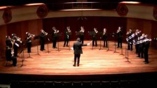 CSU Trombone Choir performs Lauridsens quotO Magnum Mysteriumquot excerpt [upl. by Haissi575]