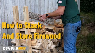 How to Stack and Store Firewood [upl. by Prebo]