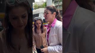 Raveena Tandon reached Critic Care Hospital to meet Govinda bollywood spotted shortnews shorts [upl. by Juan234]