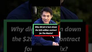 Why did Jet Li turn down the 20 million contract for The Matrix celebrity jetli usa [upl. by Aisetal204]