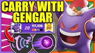 This GENGAR BUILD carries SOLOQ RANKED like its nothing  Pokemon Unite [upl. by Notnef]