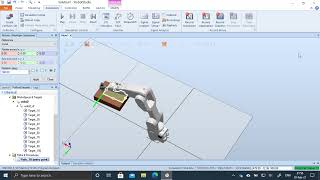 ABB IRB 1200  Created AutoPath around an object [upl. by Gnex820]