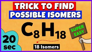 How to Find Possible Isomers of a Compound Trick to Find Isomers [upl. by Crockett190]