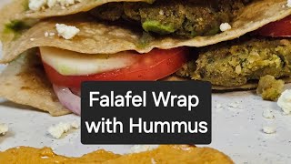 Homemade Falafel Wrap with Jalapeno Hummus  Healthy amp Delicious Mediterranean Recipe [upl. by Bogusz674]