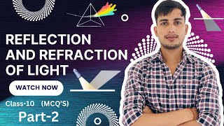 Light Reflection and Refraction Class 10th Multiple choice questions Part 2 Previous year questions [upl. by Ynnoj]