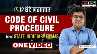 CPC Lecture Series in One Video  Civil Procedure Code 1908  Judiciary Exams by Nitesh Sir [upl. by Piero]