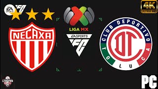 NECAXA VS TOLUCA  LIGA MX FC 24 [upl. by Nodnrb]