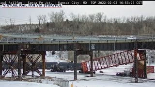 Train derailment caught on camera [upl. by Anairt420]