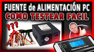 Como testear Fuente de Alimentación PC⭐ Qué cables tiene una fuente de alimentacion PC [upl. by Sirromaj]