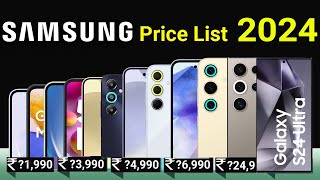 Samsung All New Mobiles Price List 2024 [upl. by Biamonte]