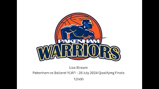 Pakenham vs Ballarat YLW1  28 July 2024 Qualifying Finals 12h00 [upl. by Eelytsirk]