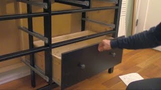 How to assemble an IKEA Dresser part 3 of 3  Drawers [upl. by Brodench26]