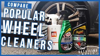 AutoGlym Magma v Meguiars Ultimate All Wheel Cleaner v Turtle Wax Redline v Wonder Wheels Who Wins [upl. by Attlee]