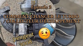 COMMENT CHANGER LE TURBO SUR UN MOTEUR 20L HDI 🥴 ÉPISODE 24🚿 ET CEST PAS FINI peugeot 3008🤦🏾‍♂️ [upl. by Arjun]