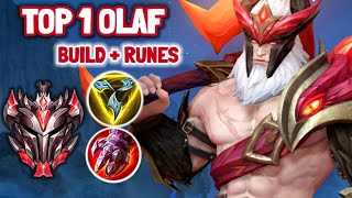 Wild Rift Top 1 Olaf  GrandMaster Full Ranked [upl. by Aerbua]