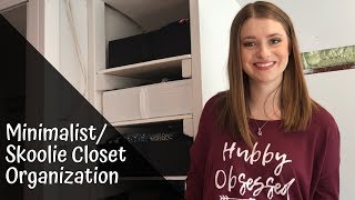 Skoolie Closet Organization  Minimalism Clothing Storage  Tippy Trips 028 [upl. by Bathelda728]