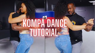 KOMPA DANCE TUTORIAL  BASIC TWO STEP 101  KONPA GOUYAD [upl. by Checani25]