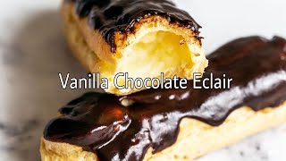 Vanilla Chocolate Éclair Recipes  How To Make Éclair Choux  Vanilla Éclair Recipes  Best Éclair [upl. by Naujled]